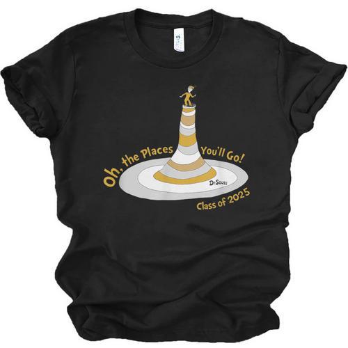 Oh The Places You’Ll Go 2025 Graduation Unisex Jersey T-Shirt - Best Gift Smart
