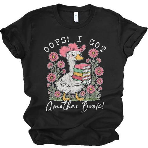 Oops I Got Another Book Goose Reading Humor Unisex Jersey T-Shirt - Bookorys