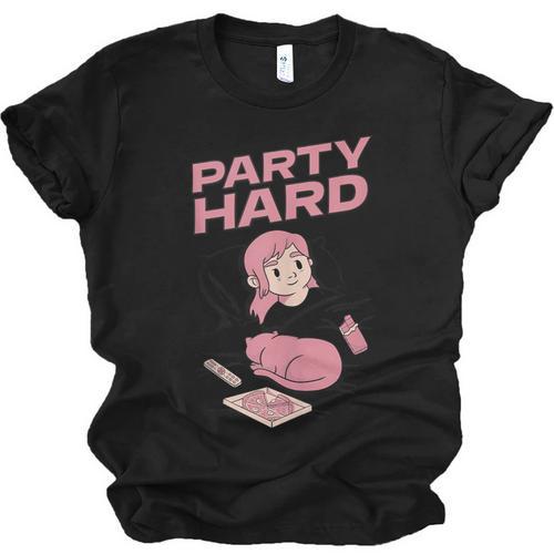 Party Hard Comfortable Stay At Home Introvert Unisex Jersey T-Shirt - Raresse