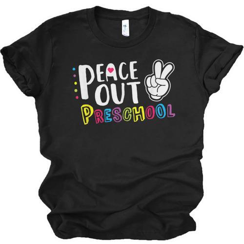Peace Out Preschool T Shirt Graduation Last Day Unisex Jersey T-Shirt - Best Gift Smart