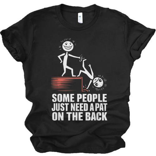 Some People Just Need A Pat On The Back Introvert Unisex Jersey T-Shirt - Raresse