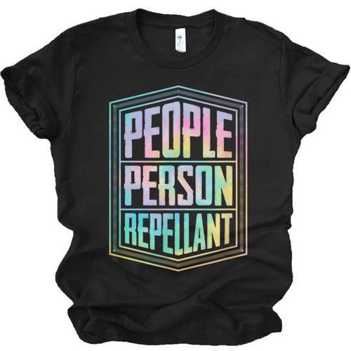 People Person Repellant Antisocial Introvert Unisex Jersey T-Shirt - Raresse