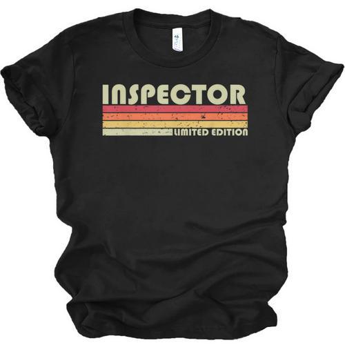 Personal Christmas Retro Vintage Graduation Inspector Job Title Profession Birthday Worker Idea Unisex Jersey T-Shirt - Best Gift Smart