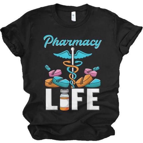 Pharmacy Life Pharmacist Chemist Student PharmD Graduation Unisex Jersey T-Shirt - Best Gift Smart