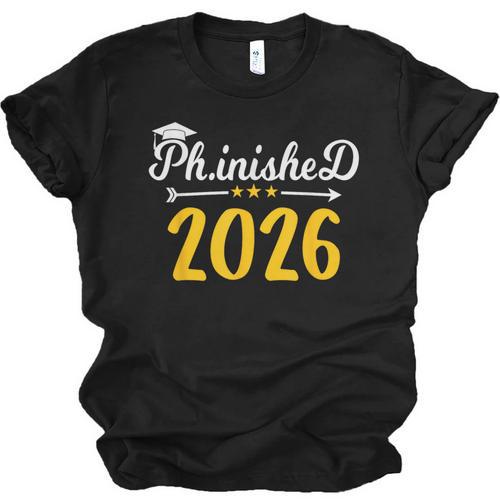 Phinally Done 2026 Doctorate PhD PhD Graduation 2026 Unisex Jersey T-Shirt - Best Gift Smart