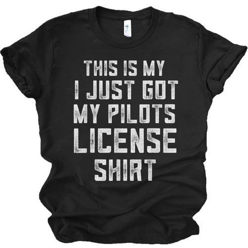 Pilots License In Training Future Flight School Graduation Unisex Jersey T-Shirt - Best Gift Smart