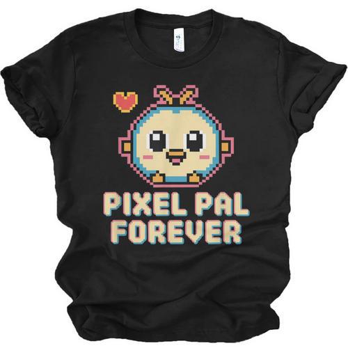 Pixel Art Pet Y2K Retro Vintage Digital Nostalgia Y2K Tech Unisex Jersey T-Shirt - Figerry