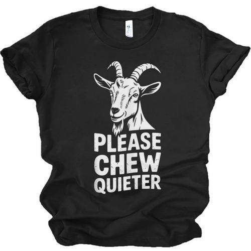 Please Chew Quieter Introvert Quietness Silence Lover Unisex Jersey T-Shirt - Raresse