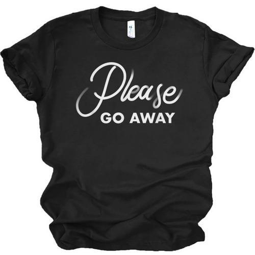 Please Go Away I'm Introverting Sarcastic Introvert Unisex Jersey T-Shirt - Raresse