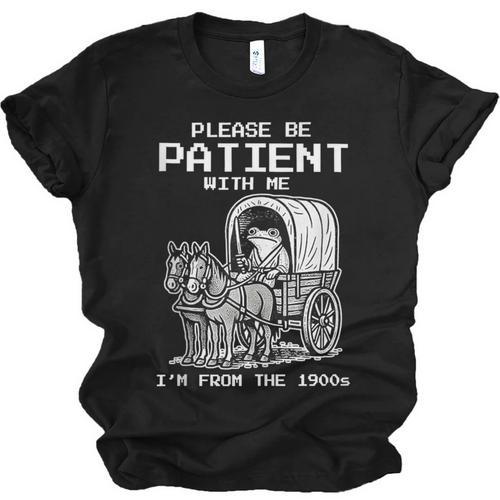 Please Be Patient With Me I'm From The 1900s Frog Unisex Jersey T-Shirt - Figerry