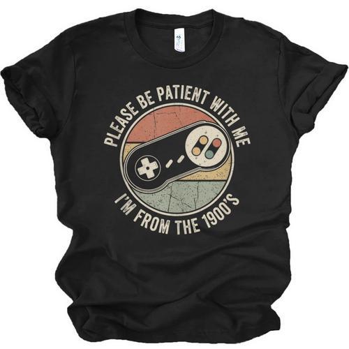 Please Be Patient With Me I'm From The 1900s Retro Gamer Unisex Jersey T-Shirt - Figerry