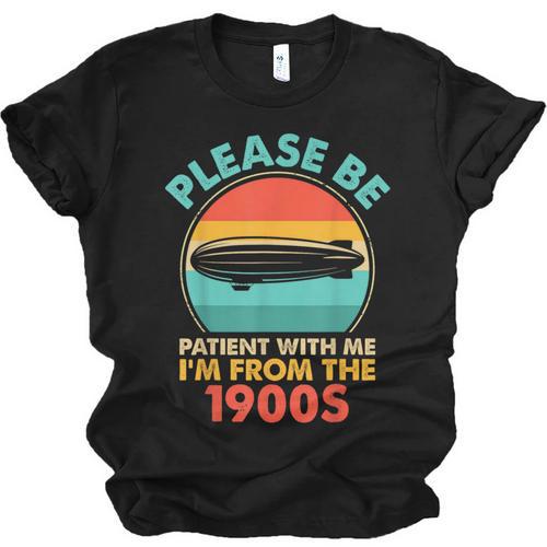 Please Be Patient I'm From The 1900s Vintage Zeppelin Unisex Jersey T-Shirt - Figerry