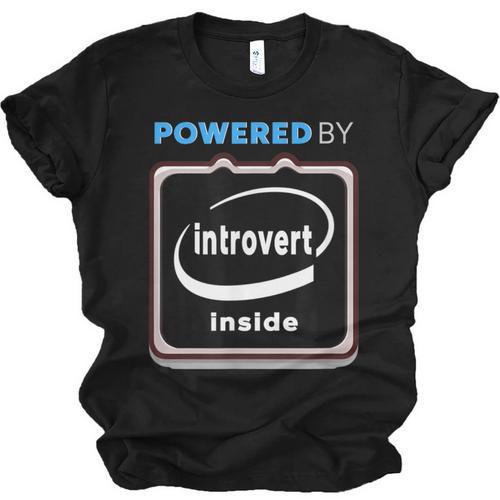Powered By Introvert Inside Embrace Your Quiet Strength Unisex Jersey T-Shirt - Raresse
