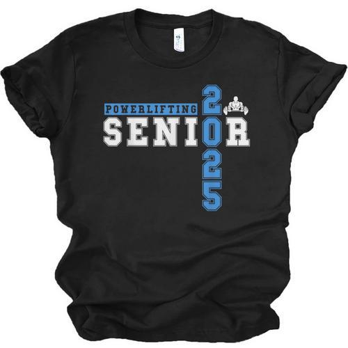 Powerlifting Senior 2025 Class Of 2025 Graduation Party 23 Unisex Jersey T-Shirt - Best Gift Smart