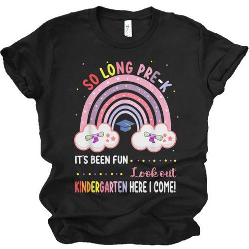 Pre k Graduation Class 2025 Graduate Pre-k Rainbow Girls Unisex Jersey T-Shirt - Best Gift Smart