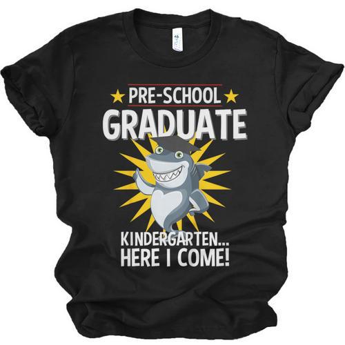 Pre K Graduation Shirts Shark Grad Toddler Unisex Jersey T-Shirt - Best Gift Smart