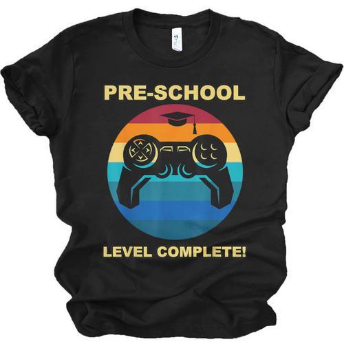 Pre-School Level Complete Graduation Video Gamer Preschool T Unisex Jersey T-Shirt - Best Gift Smart