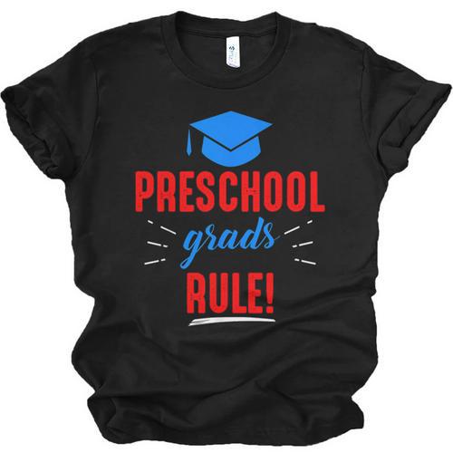 Preschooler Graduation Grad Cap Preschool Grads Rule Unisex Jersey T-Shirt - Best Gift Smart