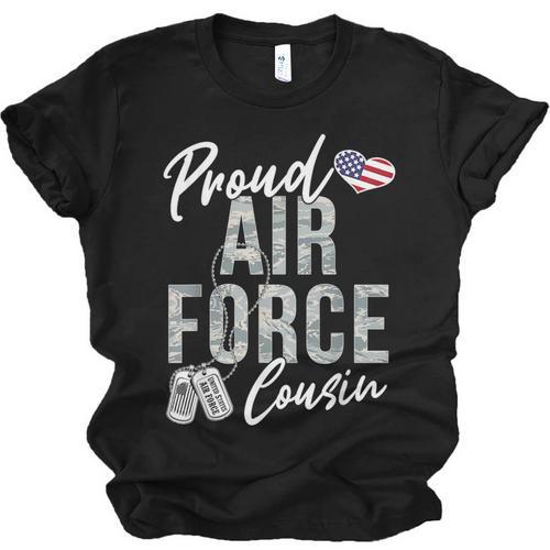 Proud Air Force Cousin US Air Force Graduation Cousin Tee Unisex Jersey T-Shirt - Best Gift Smart