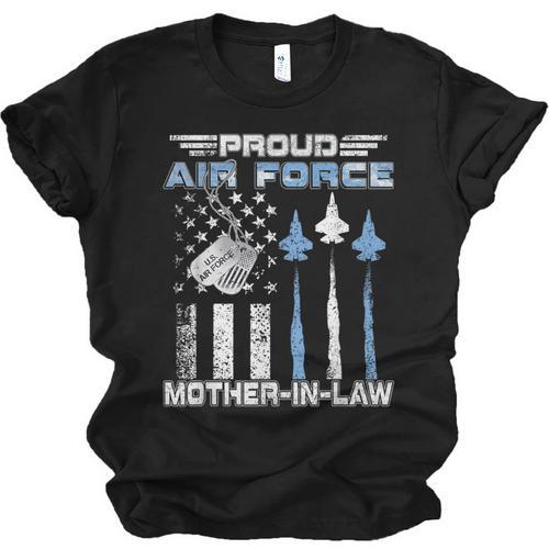 Proud Air Force Mother-In-Law US Air Force Graduation Unisex Jersey T-Shirt - Best Gift Smart