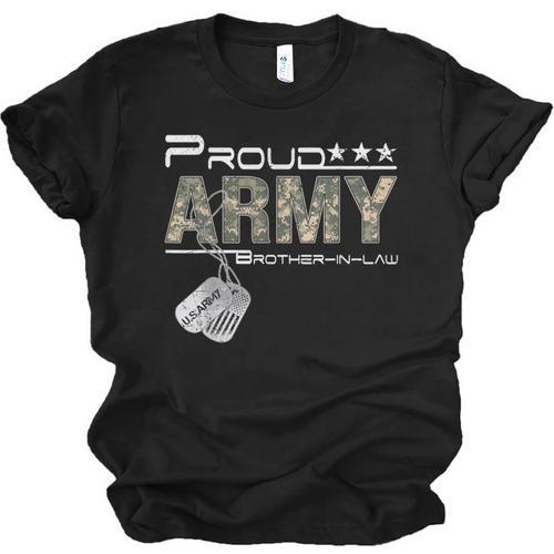 Proud Army Brother-In-Law US Army Graduation Brother-In-Law Unisex Jersey T-Shirt - Best Gift Smart