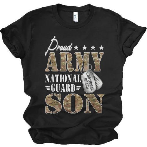 Proud Army National Guard Son National Guard Graduation Unisex Jersey T-Shirt - Best Gift Smart
