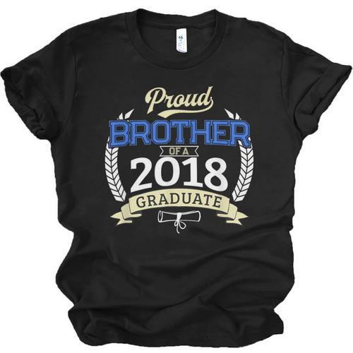 Proud Brother Of 2018 Graduate Shirt Graduation Grad Unisex Jersey T-Shirt - Best Gift Smart