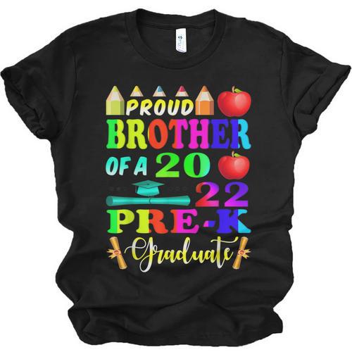 Proud Brother Of 2022 Pre K Graduate Graduation Unisex Jersey T-Shirt - Best Gift Smart