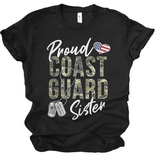 Proud Coast Guard Sister US Coast Guard Graduation Sister Unisex Jersey T-Shirt - Best Gift Smart