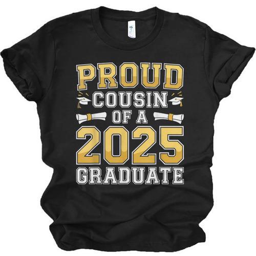 Proud Cousin Of A 2025 Graduate Shirt Class 2025 Graduation Unisex Jersey T-Shirt - Best Gift Smart