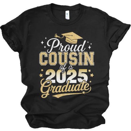 Proud Cousin Of a Class Of 2025 Graduate Senior Graduation Unisex Jersey T-Shirt - Best Gift Smart
