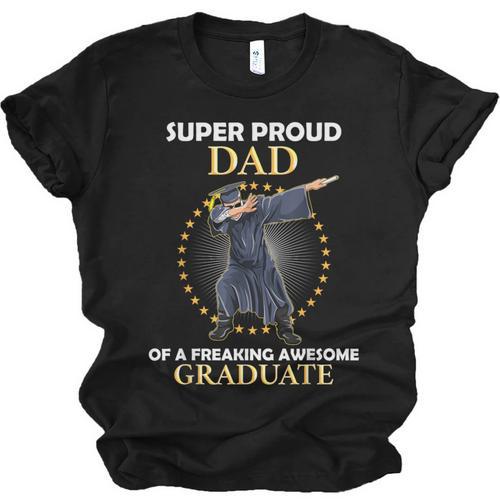 Proud Dad Of 2018 Graduate Dabbing Graduation Senior Shirt Unisex Jersey T-Shirt - Best Gift Smart