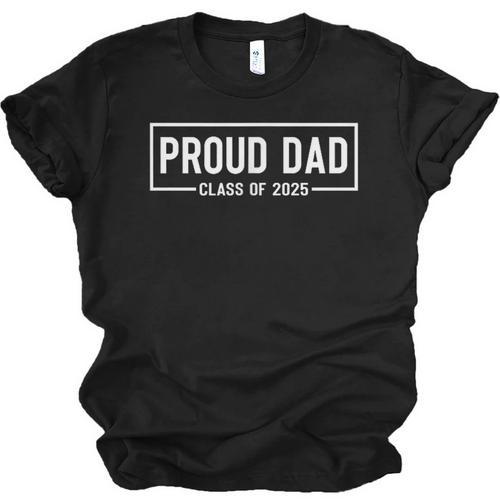 Proud Dad Of 2025 Graduate Father Senior 25 Graduation Unisex Jersey T-Shirt - Best Gift Smart