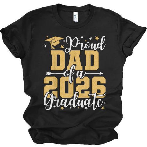 Proud Dad Of A 2026 Graduate Senior Graduation Class Of 2026 Unisex Jersey T-Shirt - Best Gift Smart