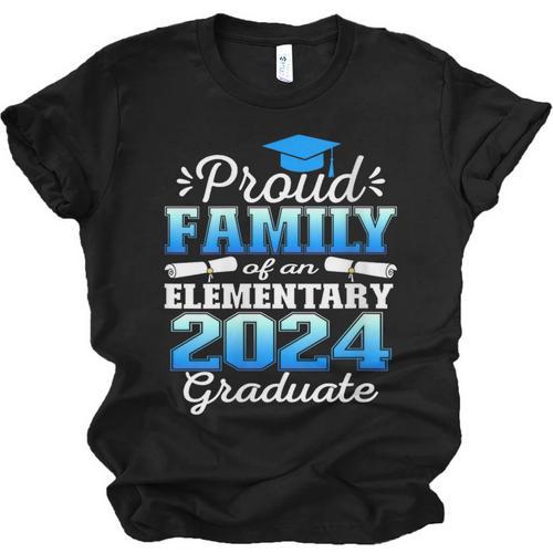 Proud Family Of 5th Grade Graduate 2024 Family Graduation Unisex Jersey T-Shirt - Best Gift Smart