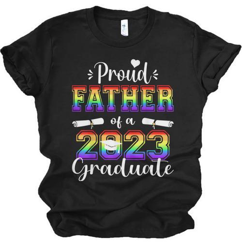 Proud Father Of 2023 Graduate Class 2023 Graduation Family Unisex Jersey T-Shirt - Best Gift Smart