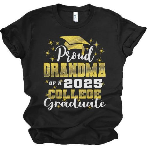 Proud Grandma Of 2025 College Graduate Family 24 Graduation Unisex Jersey T-Shirt - Best Gift Smart