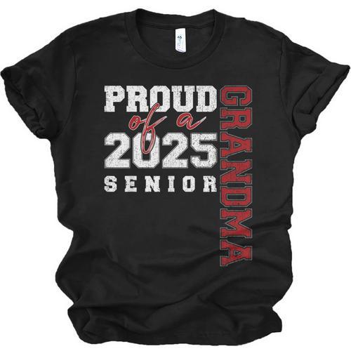 Proud Grandma Of A Class Of 2025 Senior Graduation 25 Unisex Jersey T-Shirt - Best Gift Smart