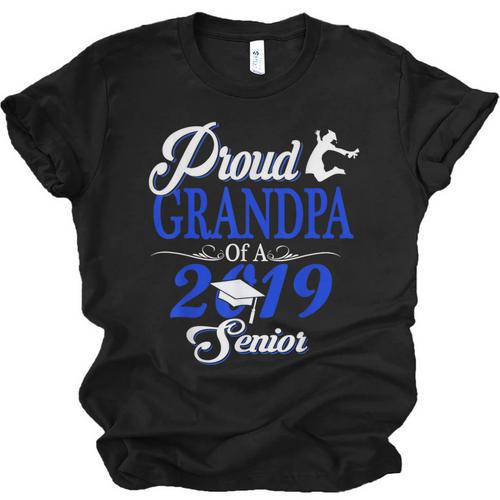 Proud GRANDPA Of A Class 2019 Senior Tshirt Graduation Unisex Jersey T-Shirt - Best Gift Smart