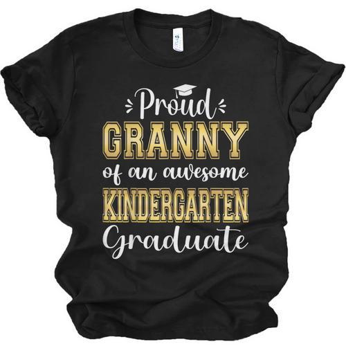 Proud Granny Of Kindergarten Graduate 2024 Graduation Granny Unisex Jersey T-Shirt - Best Gift Smart
