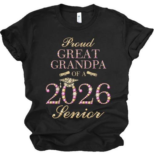 Proud Great Grandpa Of A 2026 Senior Graduate Graduation Unisex Jersey T-Shirt - Best Gift Smart