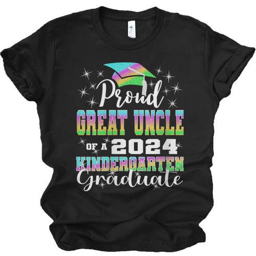 Proud Great Uncle Of Kindergarten Graduate 2024 Graduation Unisex Jersey T-Shirt - Best Gift Smart