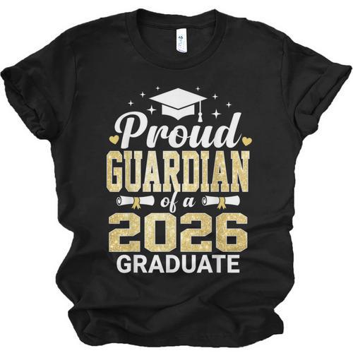 Proud Guardian Of A 2026 Graduate Class Of Graduation Unisex Jersey T-Shirt - Best Gift Smart