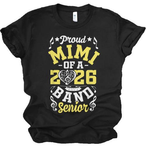 Proud Mimi Of a Band Senior 2026 Graduation Unisex Jersey T-Shirt - Best Gift Smart