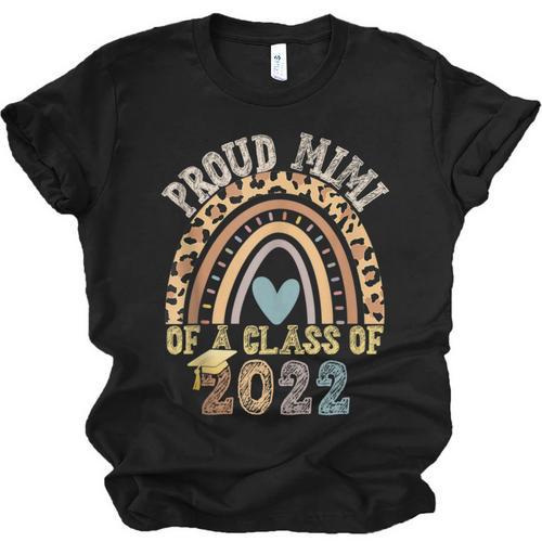 Proud Mimi Of a Class Of 2022 Graduate Graduation Rainbow Unisex Jersey T-Shirt - Best Gift Smart
