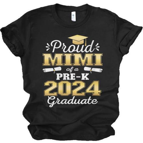 Proud Mimi Of Pre K School Graduate 2024 Graduation Mimi Unisex Jersey T-Shirt - Best Gift Smart