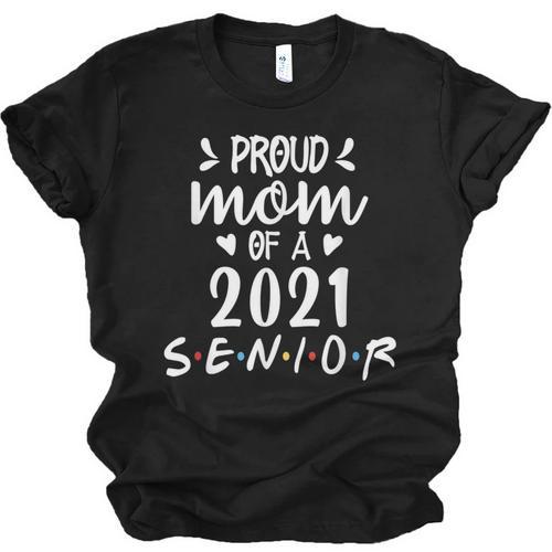 Proud Mom Of a 2021 Senior Graduation Unisex Jersey T-Shirt - Best Gift Smart