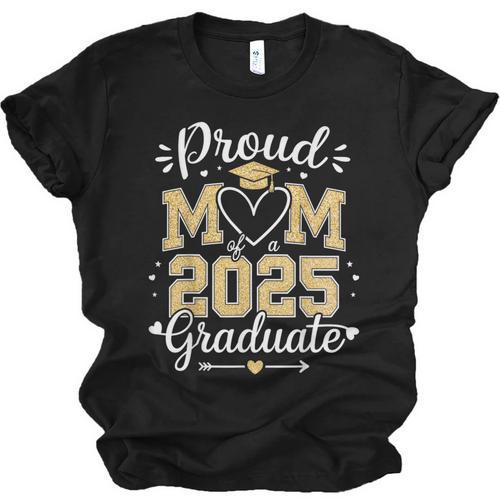 Proud Mom Of a 2025 Graduate Class Of 2025 Graduation Unisex Jersey T-Shirt - Best Gift Smart