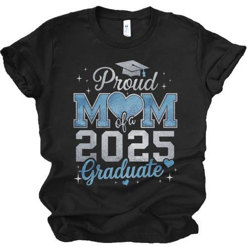 Proud Mom Of a 2025 Graduate For Class Of 2025 Graduation Unisex Jersey T-Shirt - Best Gift Smart