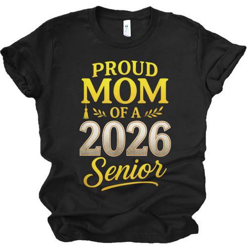Proud Mom Of A 2026 Senior Graduation Pride Unisex Jersey T-Shirt - Best Gift Smart